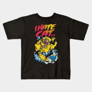 Big Man Hate a Cat Kids T-Shirt